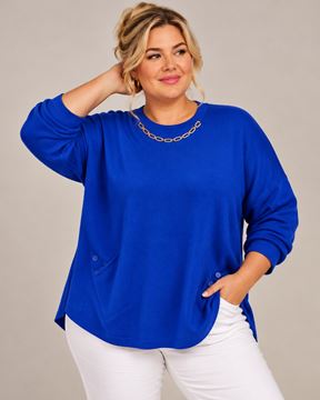 Immagine di CASHMERE AND VISCOSE ROUND NECK TOP WITH GOLD CHAIN